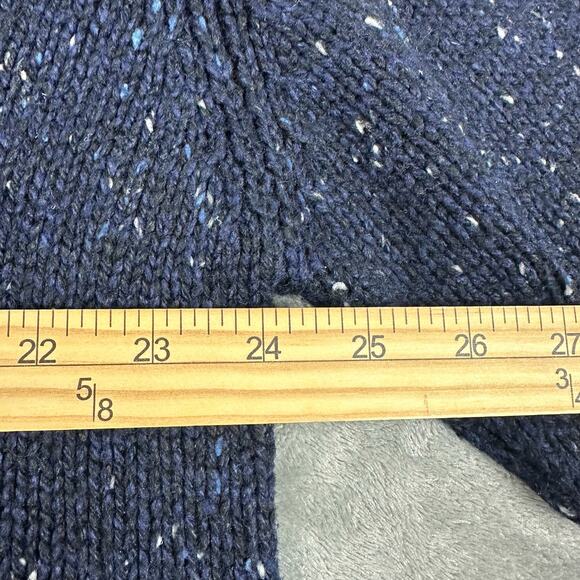 Vintage Knightsbridge Size XL Mens Blue Argyle Wool Blend Crewneck Sweater - Picture 6 of 7